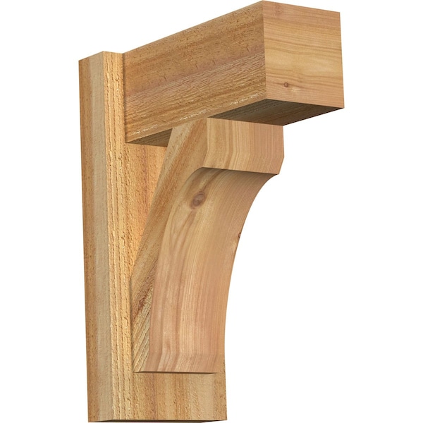 Ekena Millwork Legacy Block Rough Sawn Outlooker, Western Red Cedar, 6"W x 12"D x 16"H OUT06X12X16LEC05RWR - main